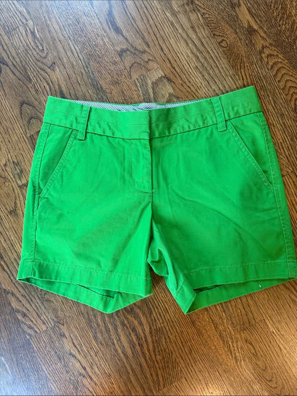 J. Crew Bright Green Chino Shorts